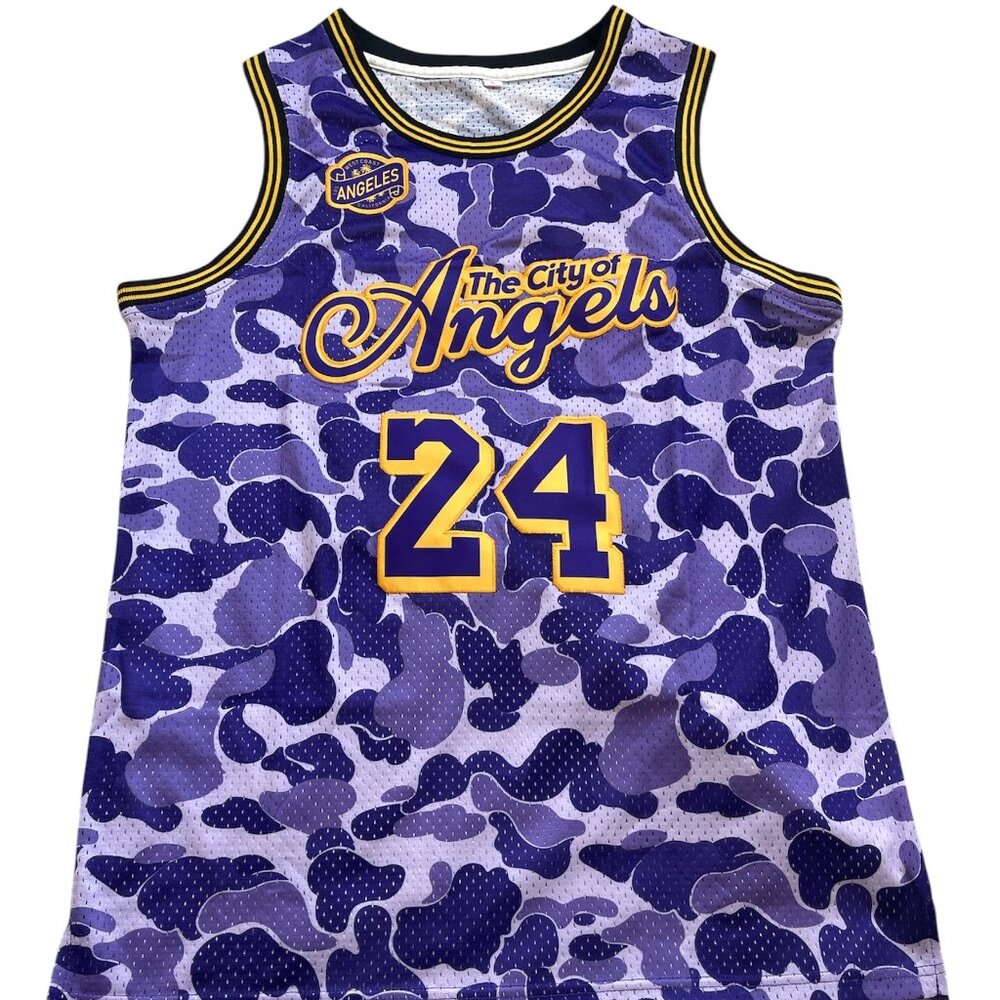 Retro Drip City of Angels Legend #24 Mamba Groove Mentality Basketball Jersey